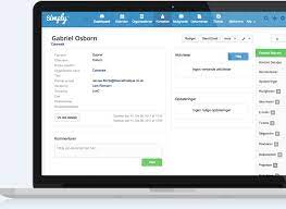 Simply CRM screenshot: Simply CRM dashboard