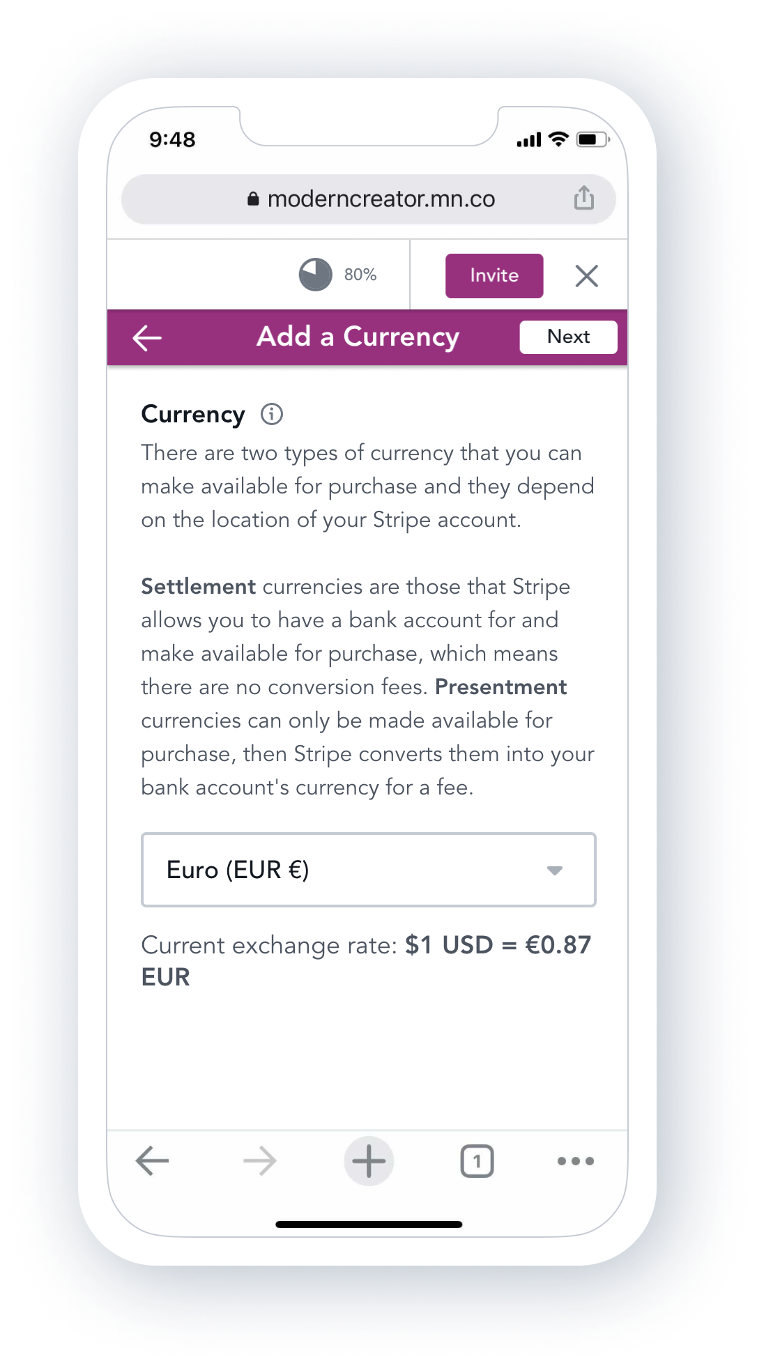 Mighty Pro Software - Go global and sell memberships in over 100 currencies.