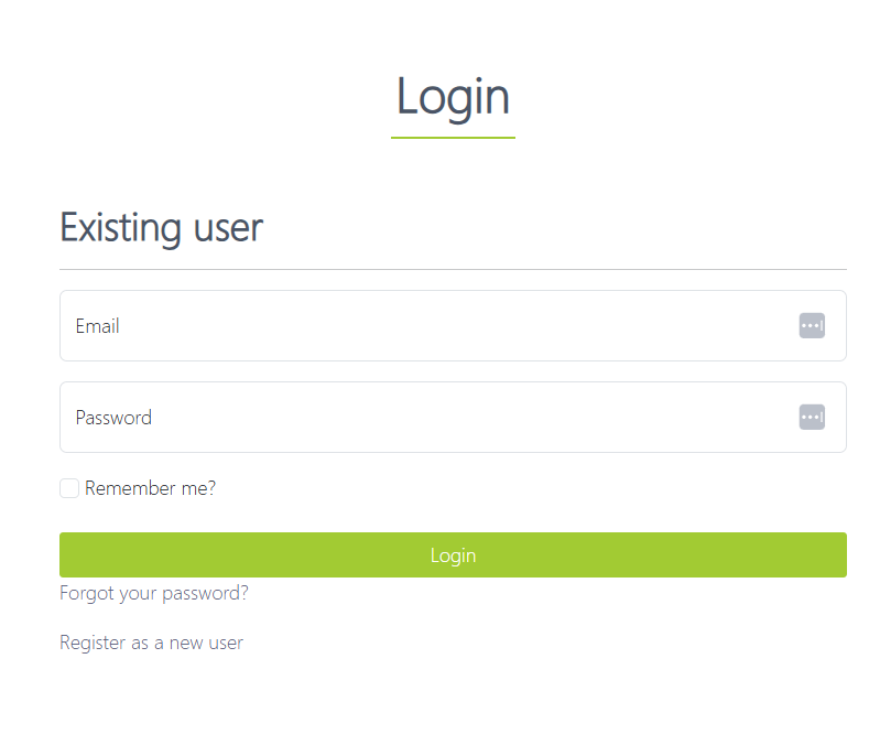 Smart Report Organizer screenshot: Smart Report Organizer login screen