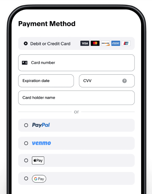 PayPal Checkout Software - PayPal Checkout choose payment method