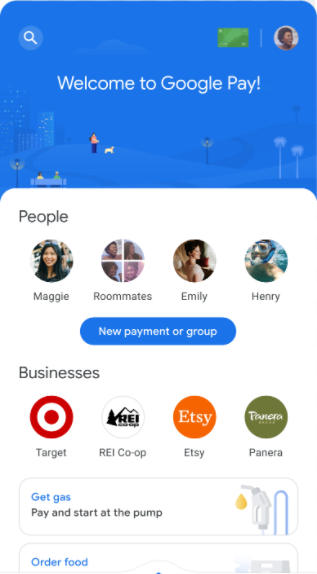 Google Pay Software - Google Pay homepage