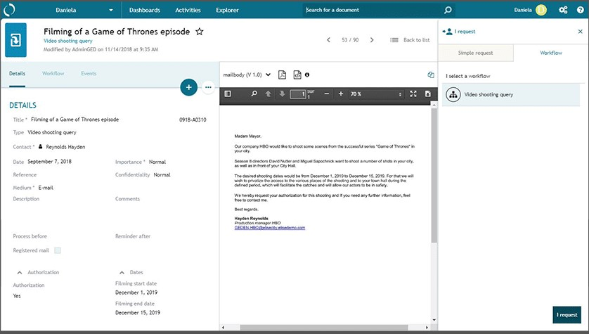 Elise ECM business process management