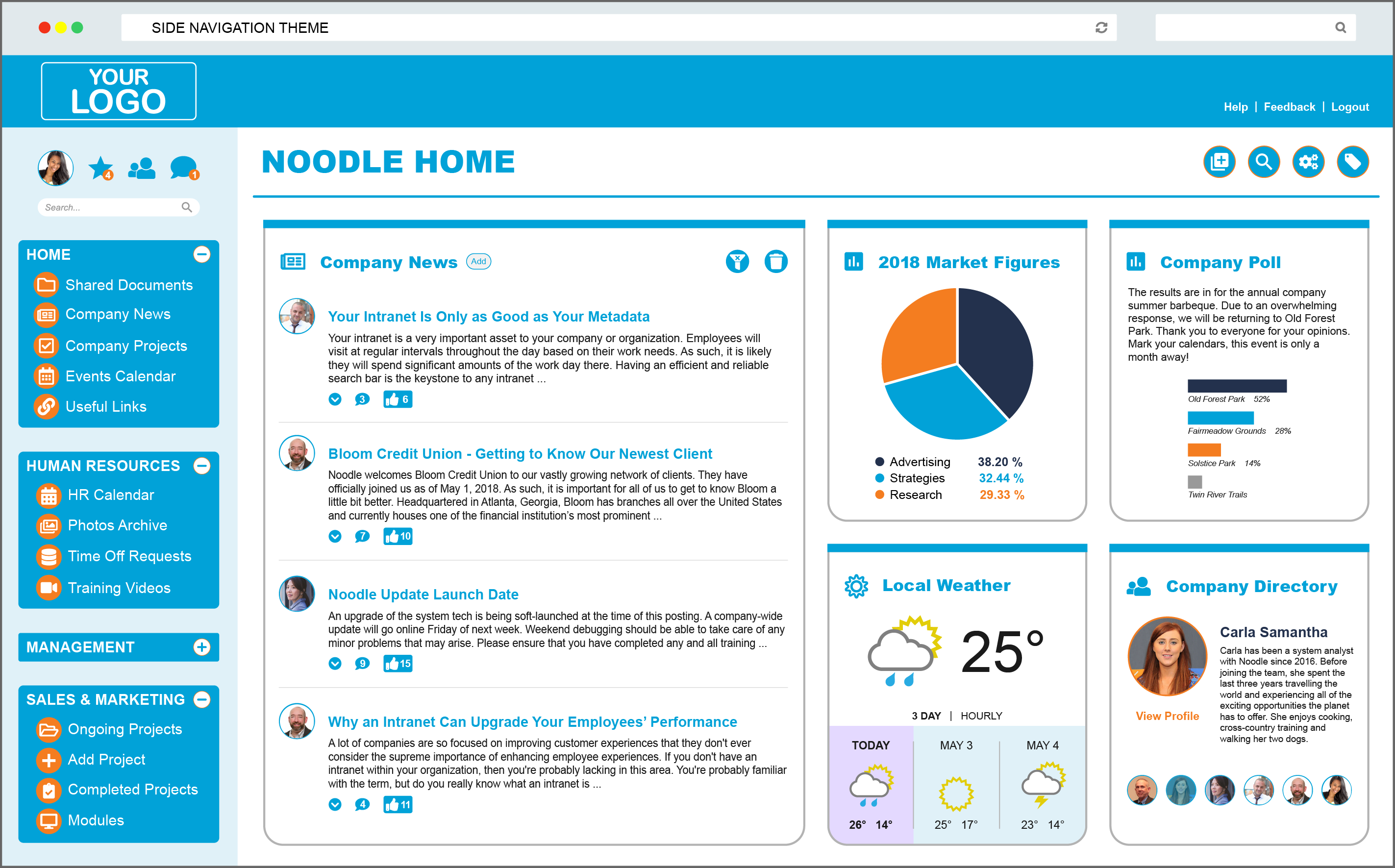 Noodle Software - Create fully customizable dashboards
