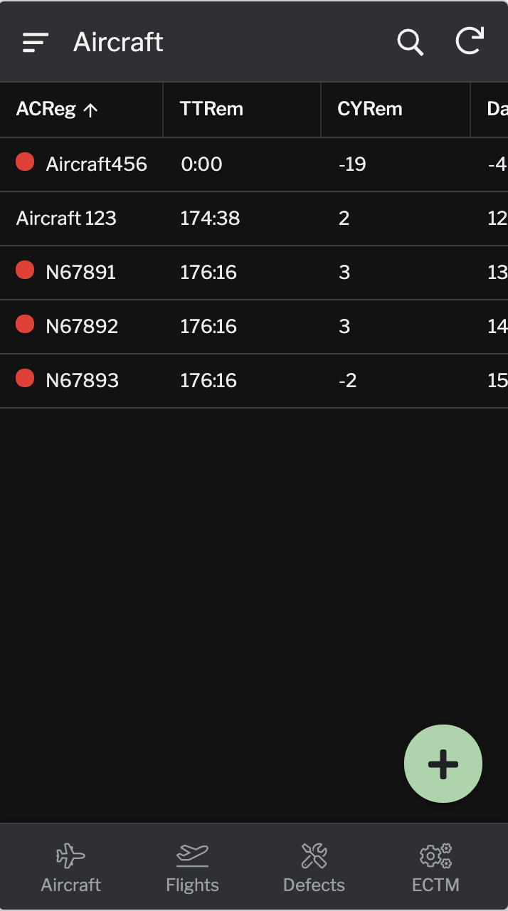 Logbookr screenshot: Logbookr Serviceability