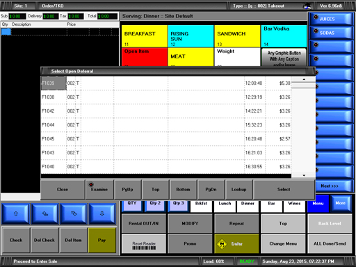 Aprego screenshot: Aprego managing orders