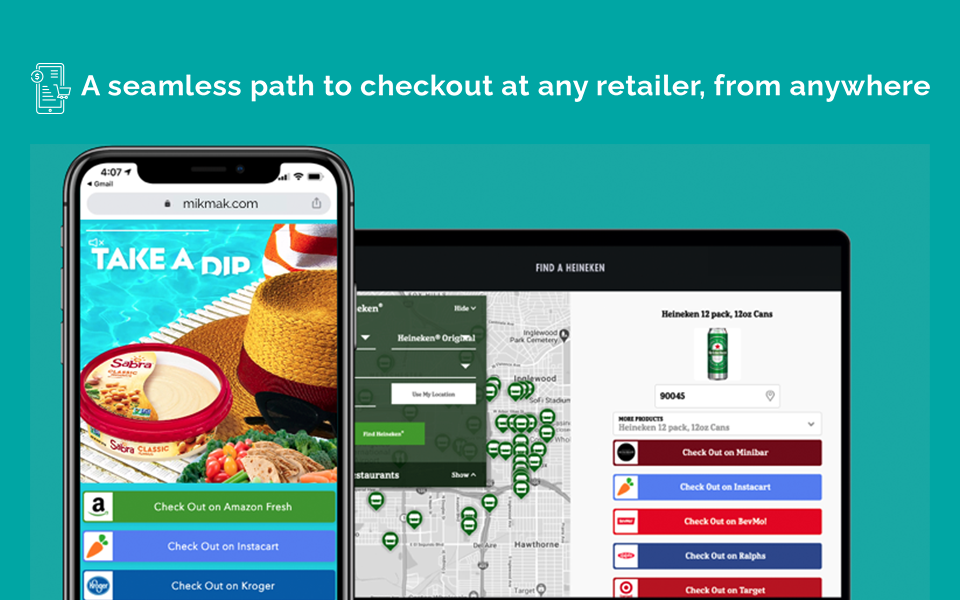 Multi retailer eCommerce enablement that gives your consumers the power to choose where they want to shop, from wherever they are engaging with your brand.