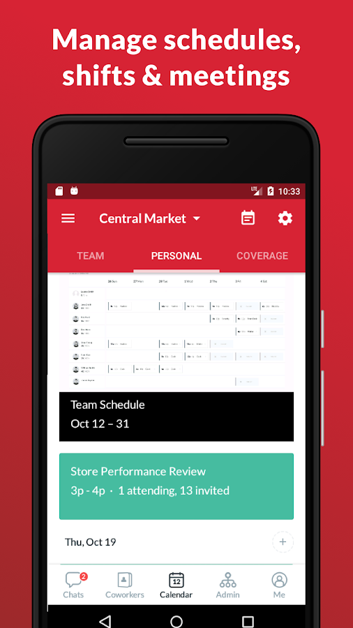 Crew Software - Manage schedules with the calendar tool