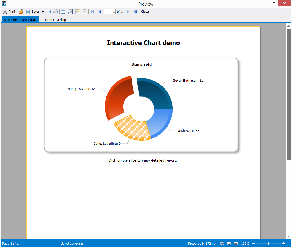 Interactive reports