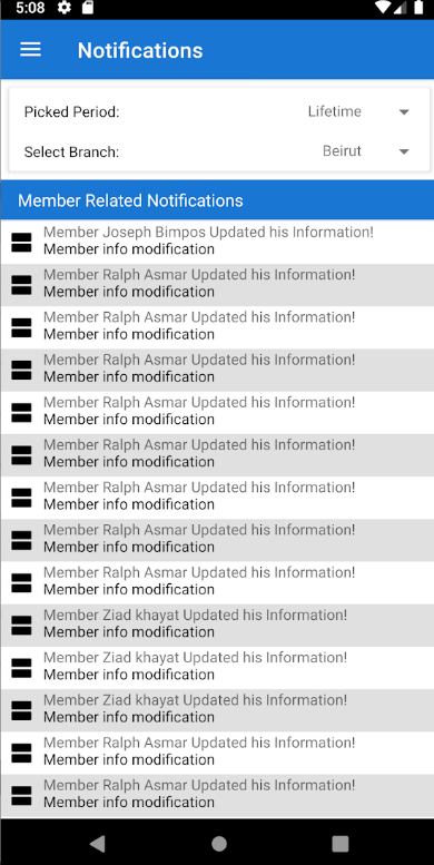 BIM POS notifications