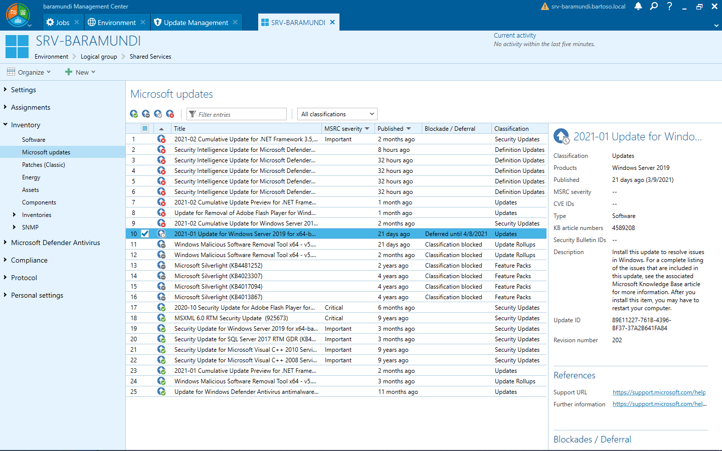 baramundi Management Suite Software - Microsoft Update Management