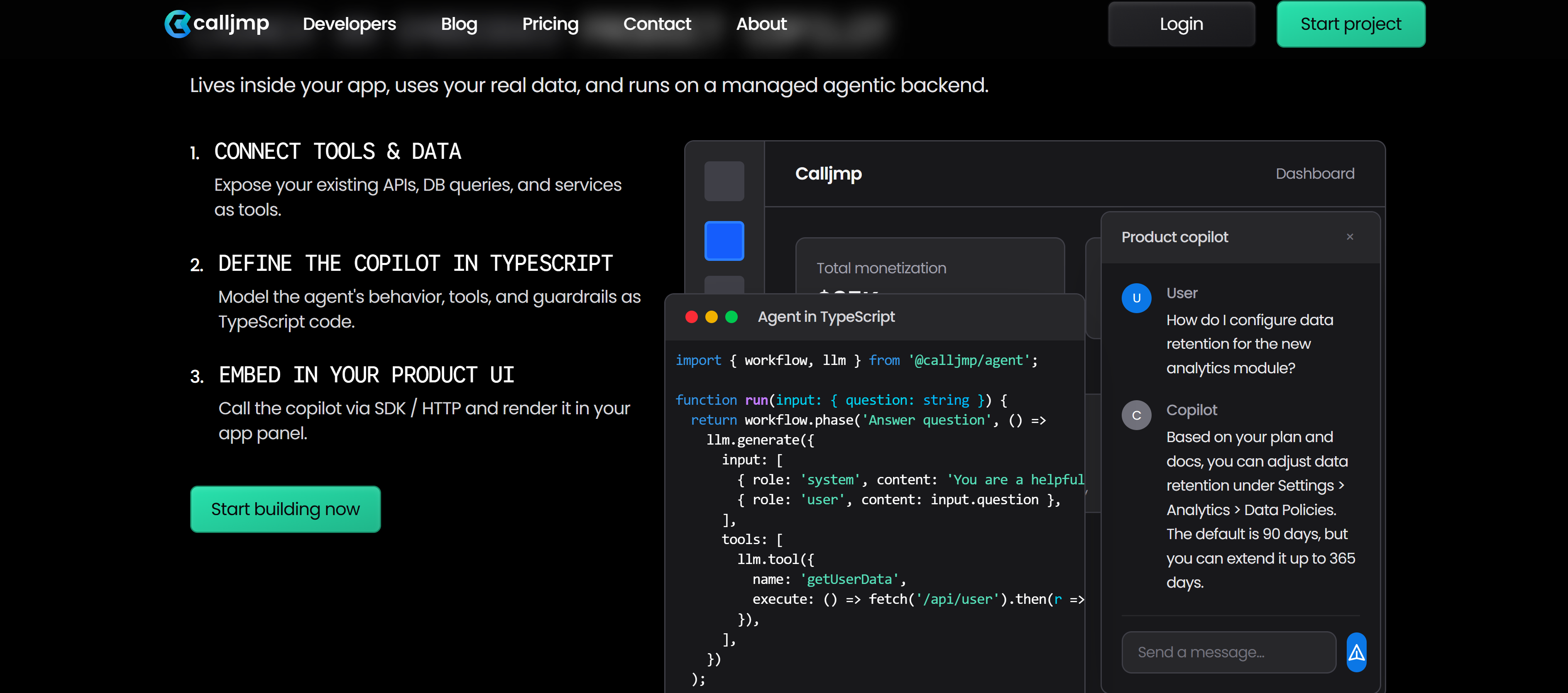Calljmp screenshot: Calljmp TypeScript