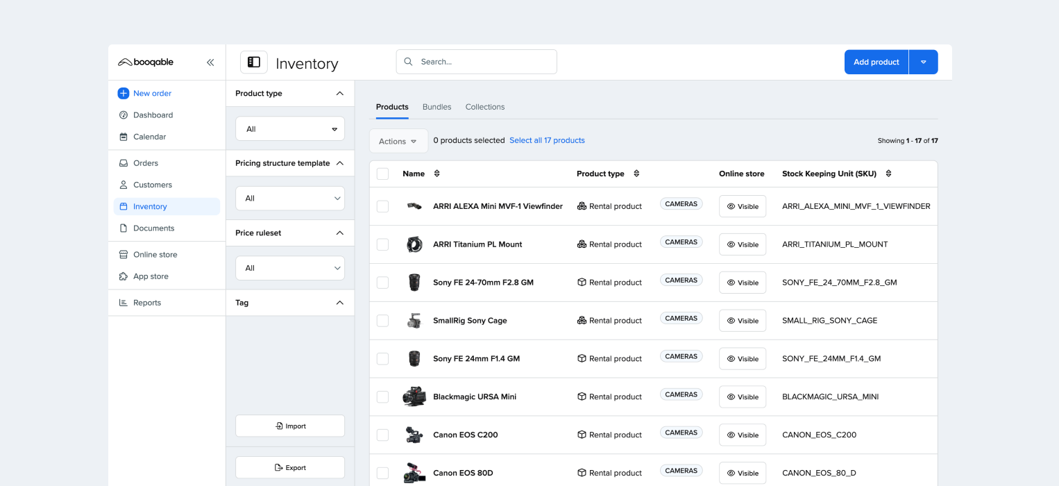 Booqable Software - 3
