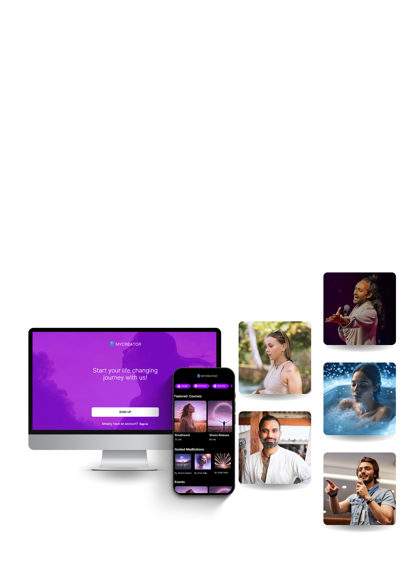 MyCreator screenshot: MyCreator features courses