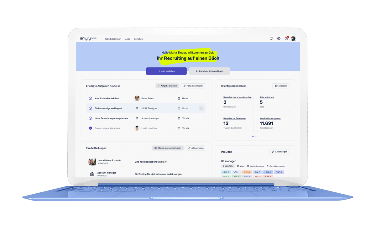 onlyfy Bewerbungsmanager