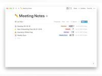Notion Software - Meeting Notes