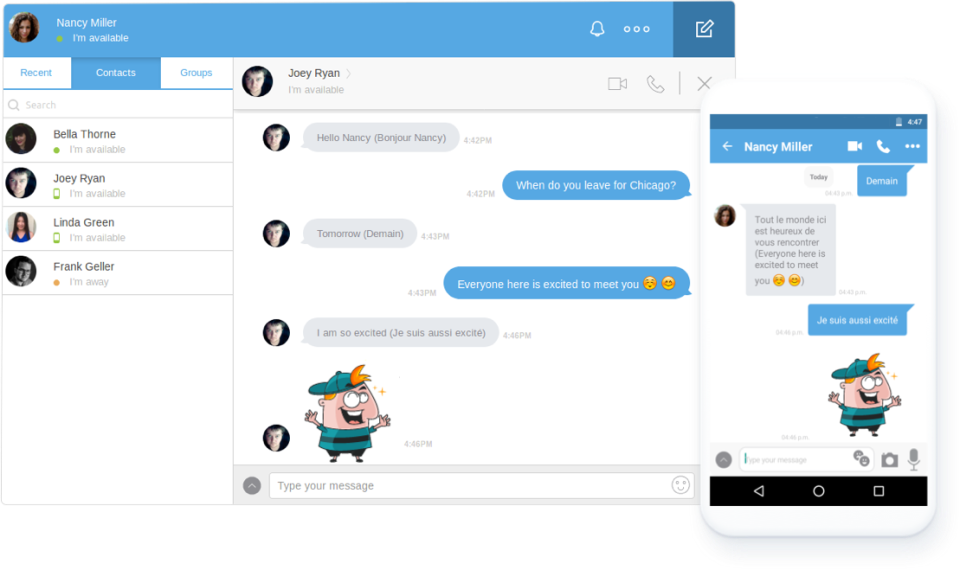 CometChat Software - CometChat real-time translation