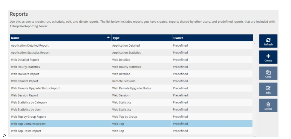 iPrism Web Security screenshot: iPrism Web Security reports