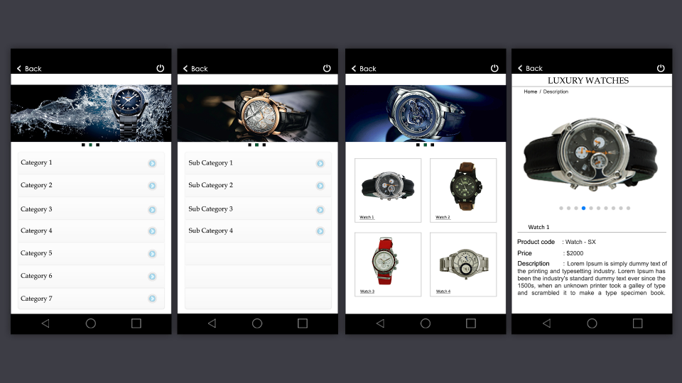 Catalog Bar Software - Mobile Catalog Template