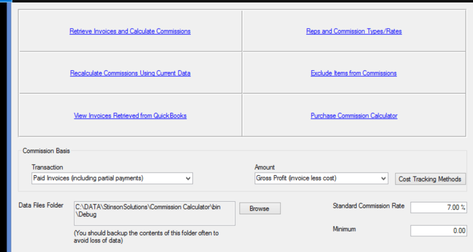 Commission Calculator Software - 2