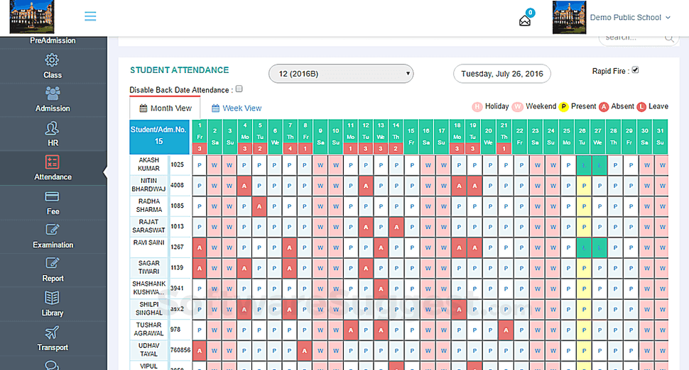 Edumarshal attendance management