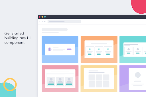 Get started building any UI component with a range of customizable Templates.-thumb