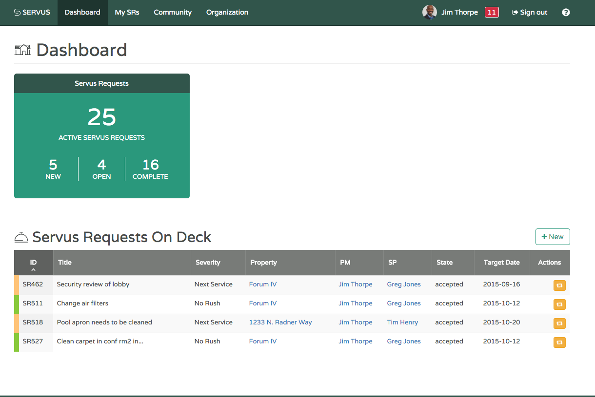 SERVUS Software - Servus Dashboard (web)