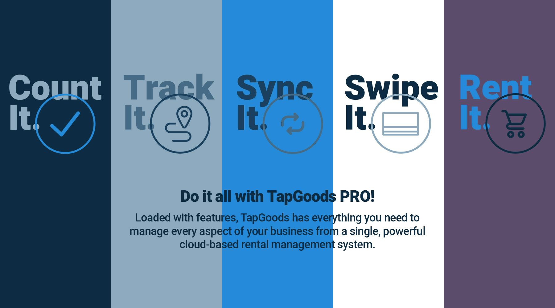 TapGoods PRO Software - With TapGoods, do it all - and make it look easy!