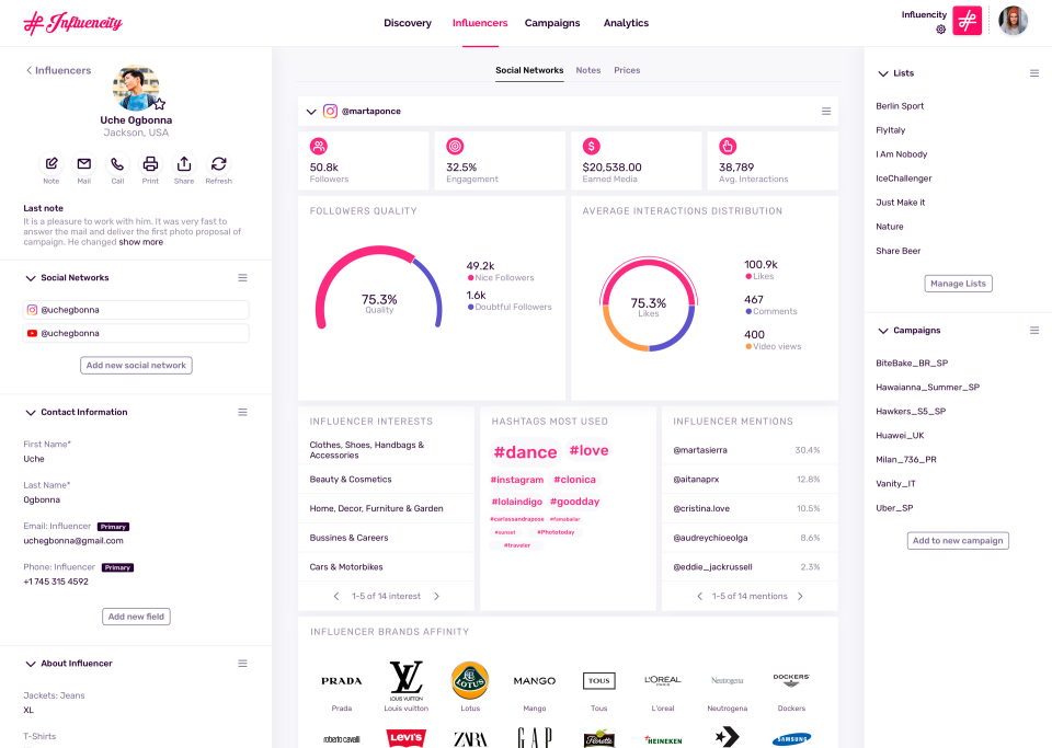 Influencity Software - 2