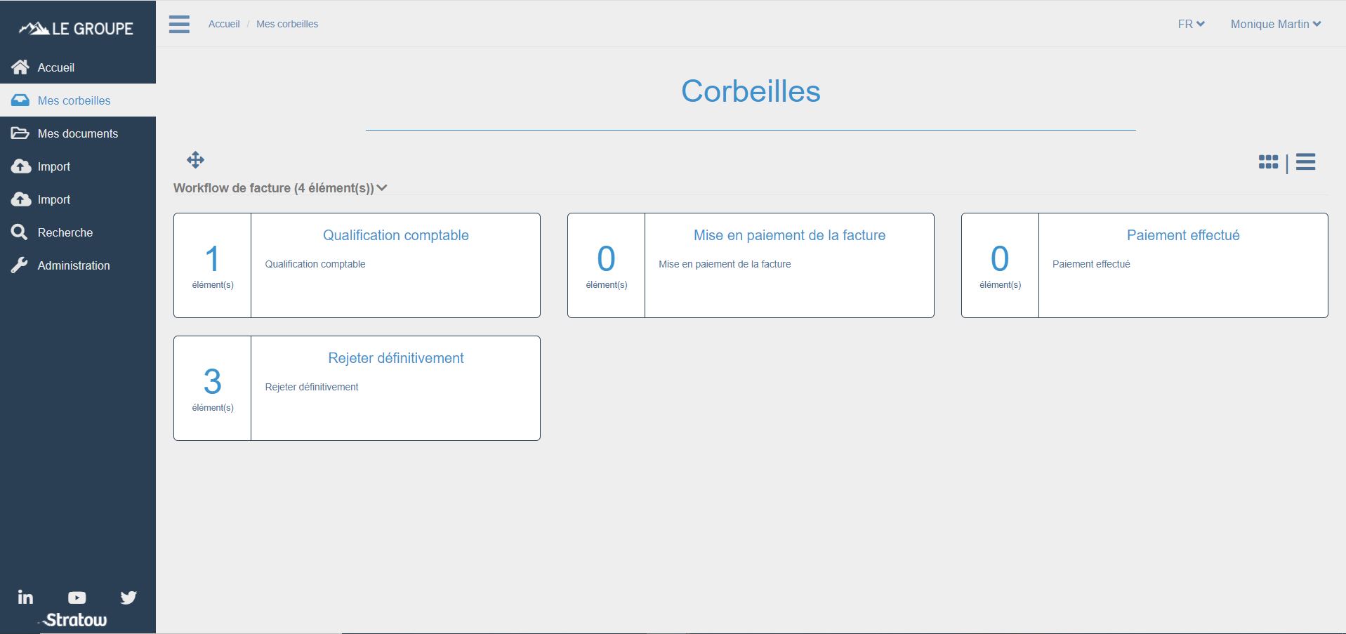 STRATOW Invoice screenshot