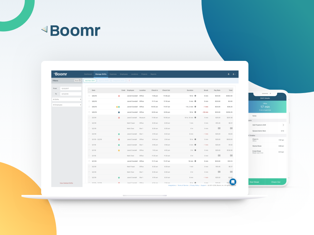 Simplify timesheets, payroll and accounting with Boomr