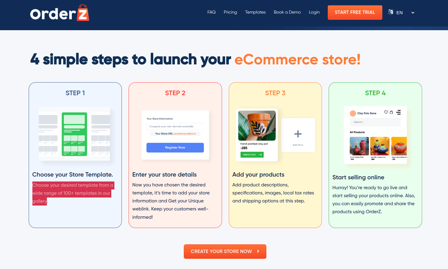 4 simple steps to launch your eCommerce store!