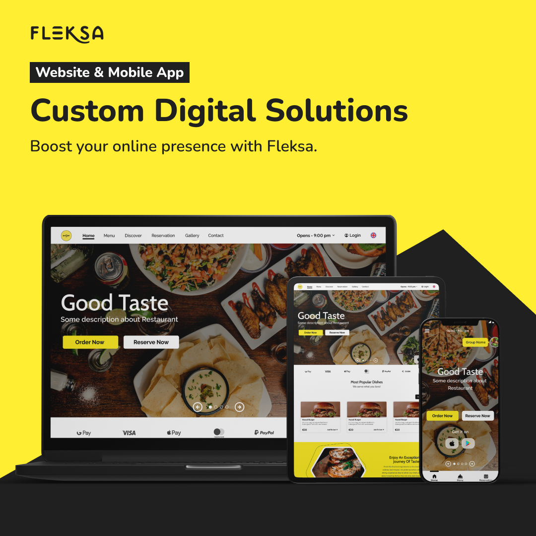 Fleksa Software - Own Website & Mobile App