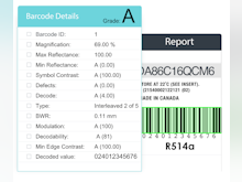 GlobalVision Software - Confirm that all barcodes are compliant with ISO 15415/15416 and ANSI standards