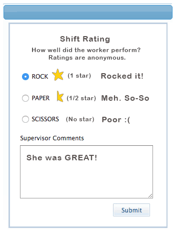 FestiVOL shift rating