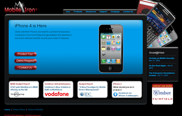 MobileIron Mobile Management screenshot