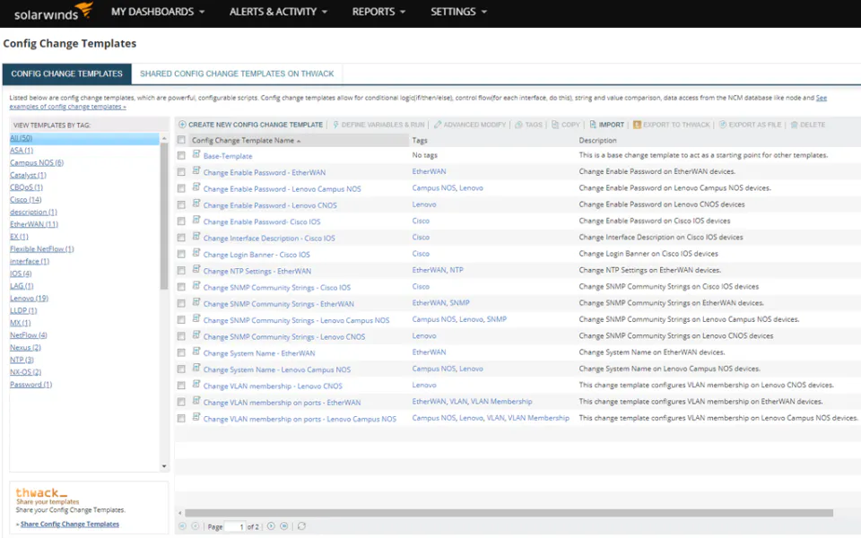 Solarwinds Node Configuration SolarWinds Network Configuration Manager Pricing, Alternatives & More ...