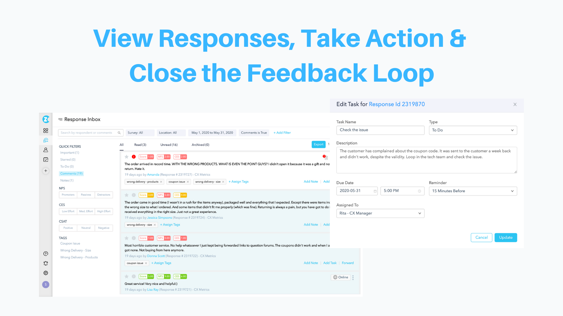 Zonka Feedback Software - Take Action & Close the Feedback Loop