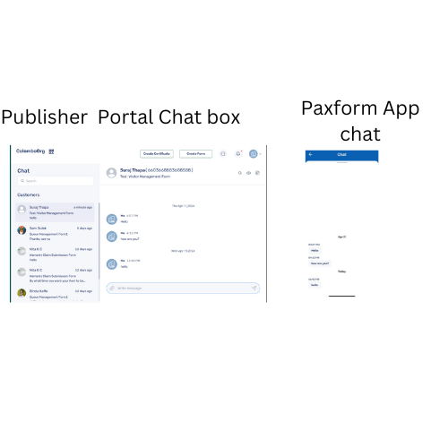 Publisher Portal enables real-time two-way communication and chats with customers using the consumer mobile app.