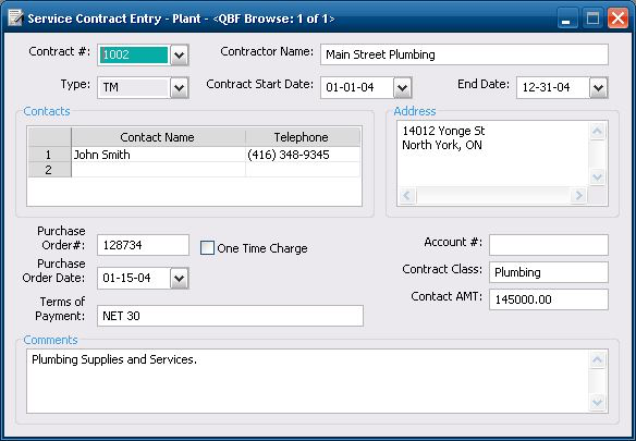 DirectLine Software - Contract management module