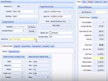 RV Rental Manager eXpress Software - Rental information overview