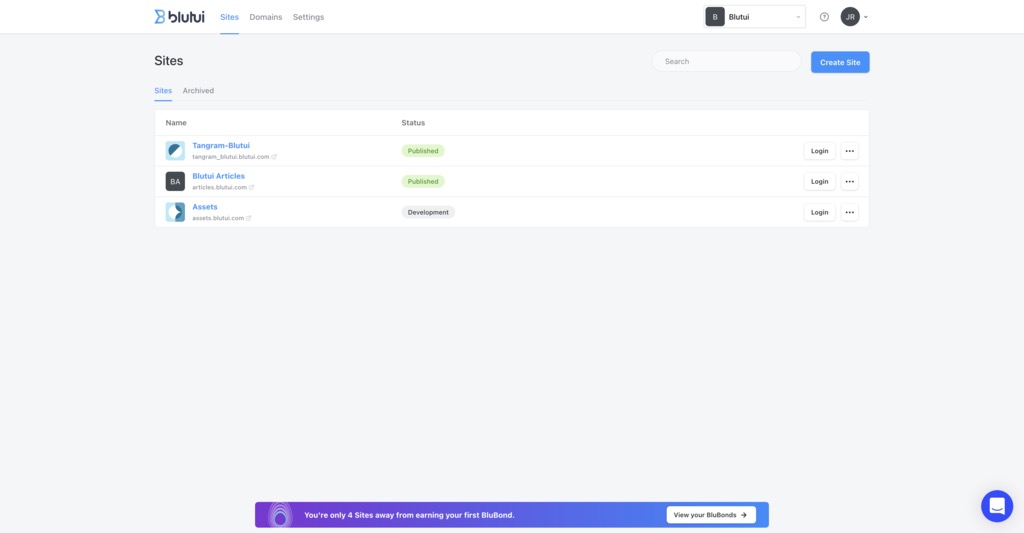 Console: Manage projects, domains, team access and deployments from your agency console.