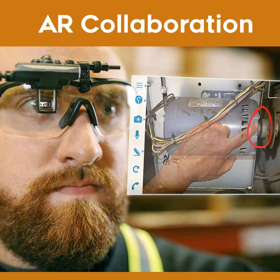 Help Lightning Software - An onsite technician can also go hands free using supported smart glasses.