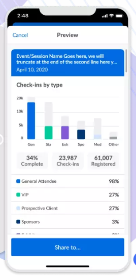 OnArrival mobile interface
