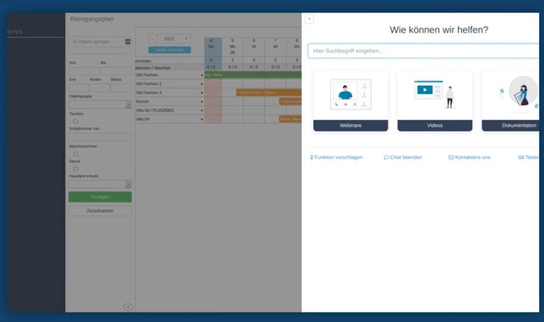 vOffice screenshot: vOffice search functionality