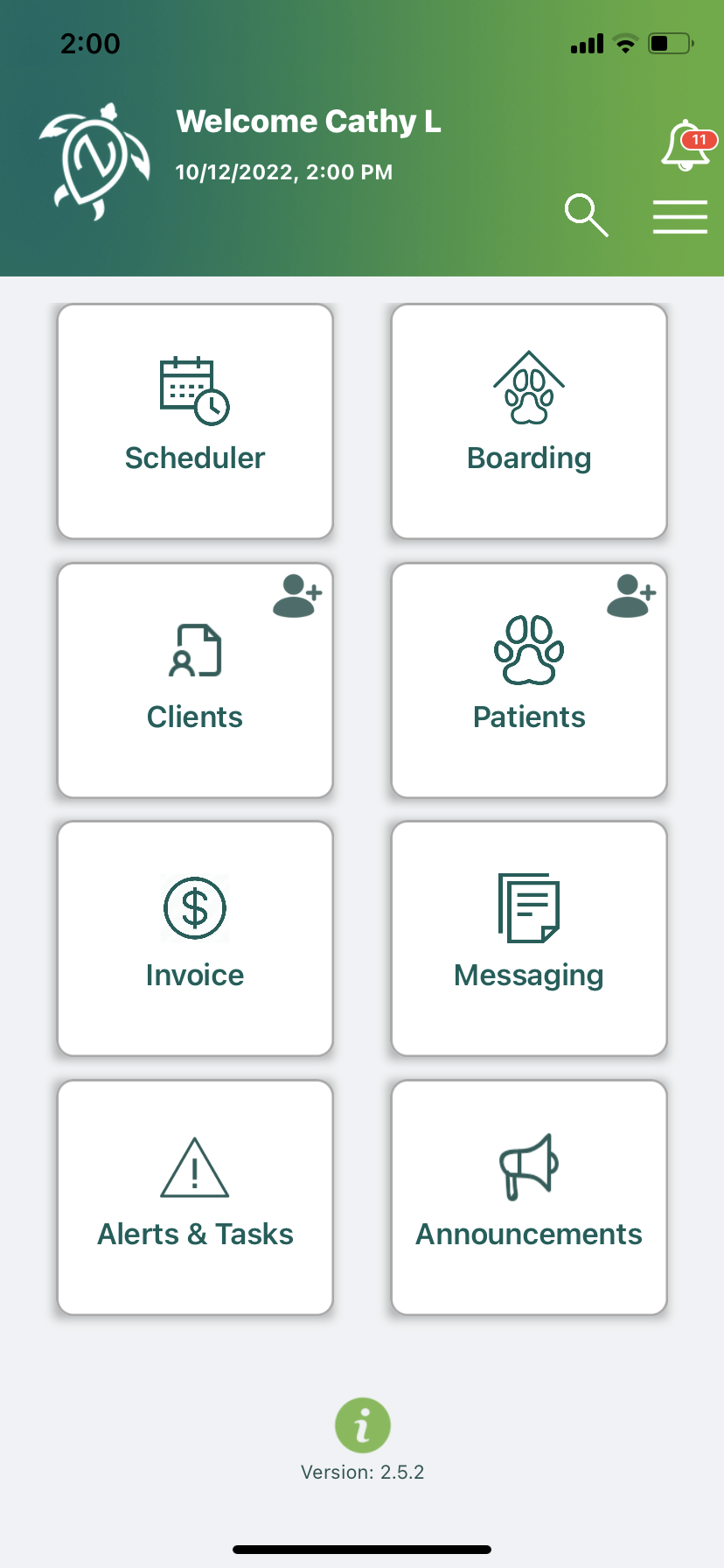 The NaVetor mobile app for practices - a great efficiency tool.