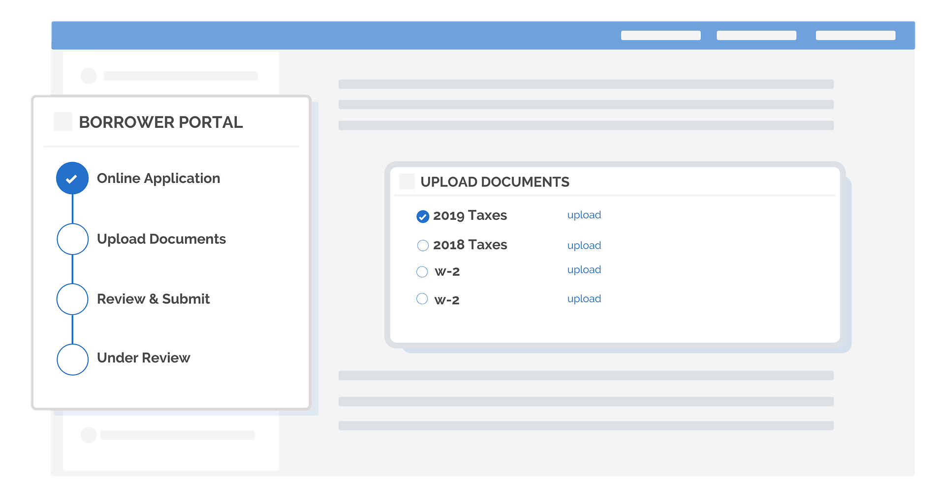 ConnectFi screenshot: Digital Lending Platform borrower portal