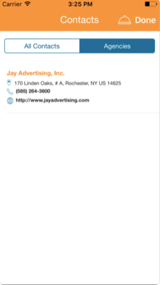Gain access to MediaRadar's searchable database of contacts