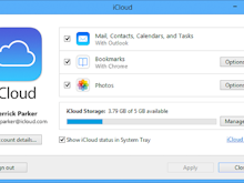 iCloud Software - iCloud control panel
