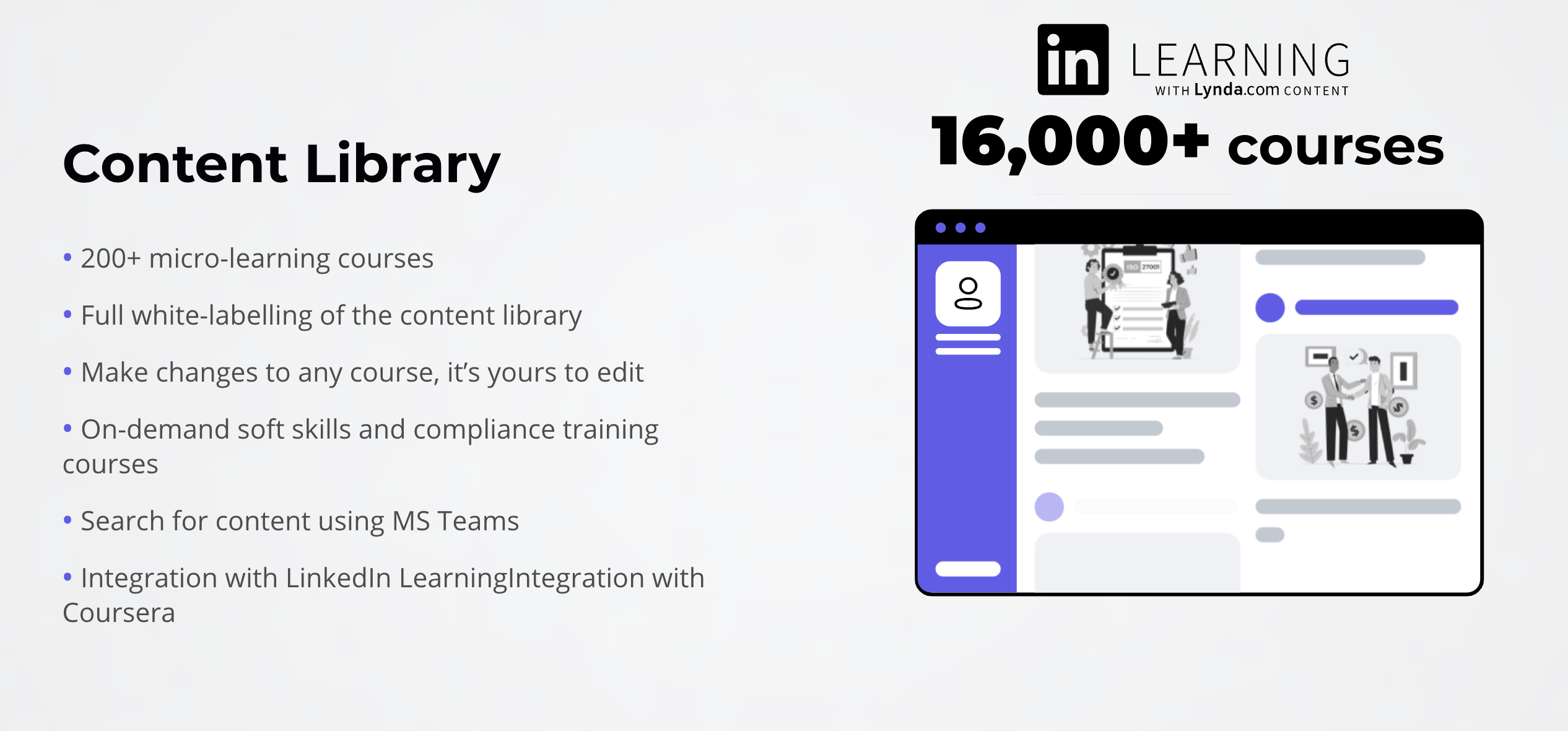 My Learning Hub Software - Content marketplace integrations