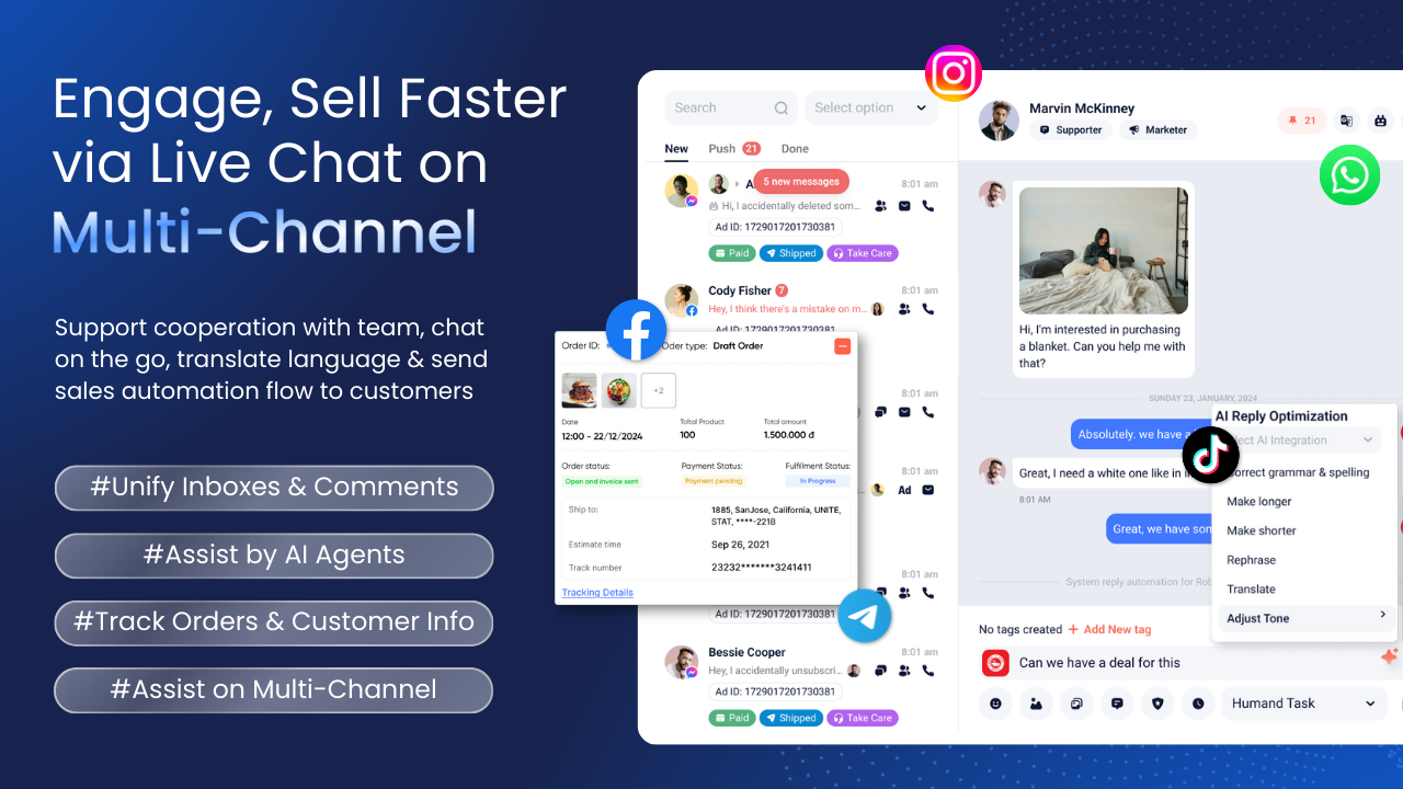 SMAX AI Software - Engage & Sell Faster via Live Chat on Multi-Channel